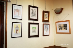 Dibujos de Ramón Peche Sánchez en la exposición en la Sala HINDRA (Fotografís José Ortiz, Chele)